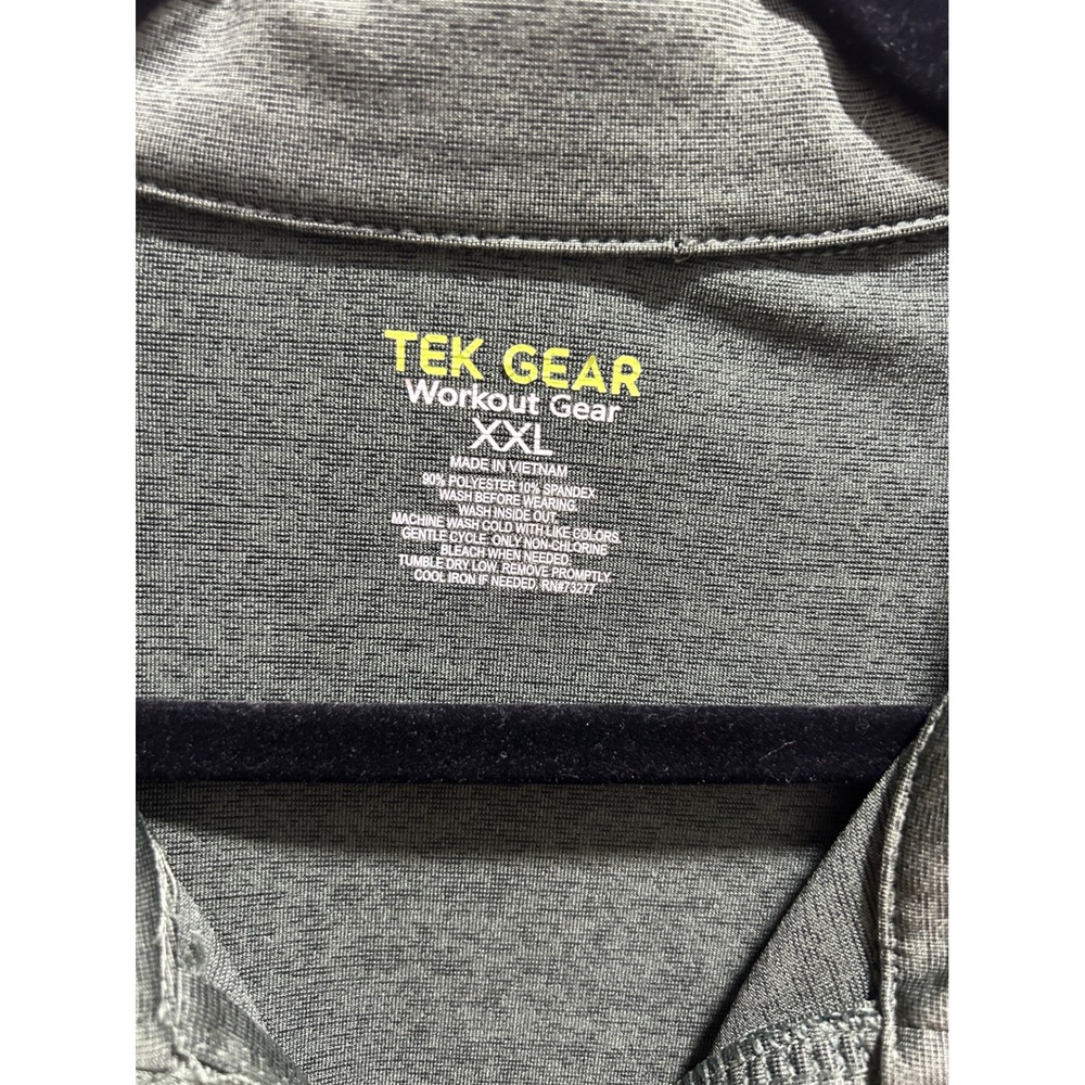 Tek Gear Womens XXL Olive Green Full Zip Workout Jacket Cinched Waist Reflective - Picture 2 of 11